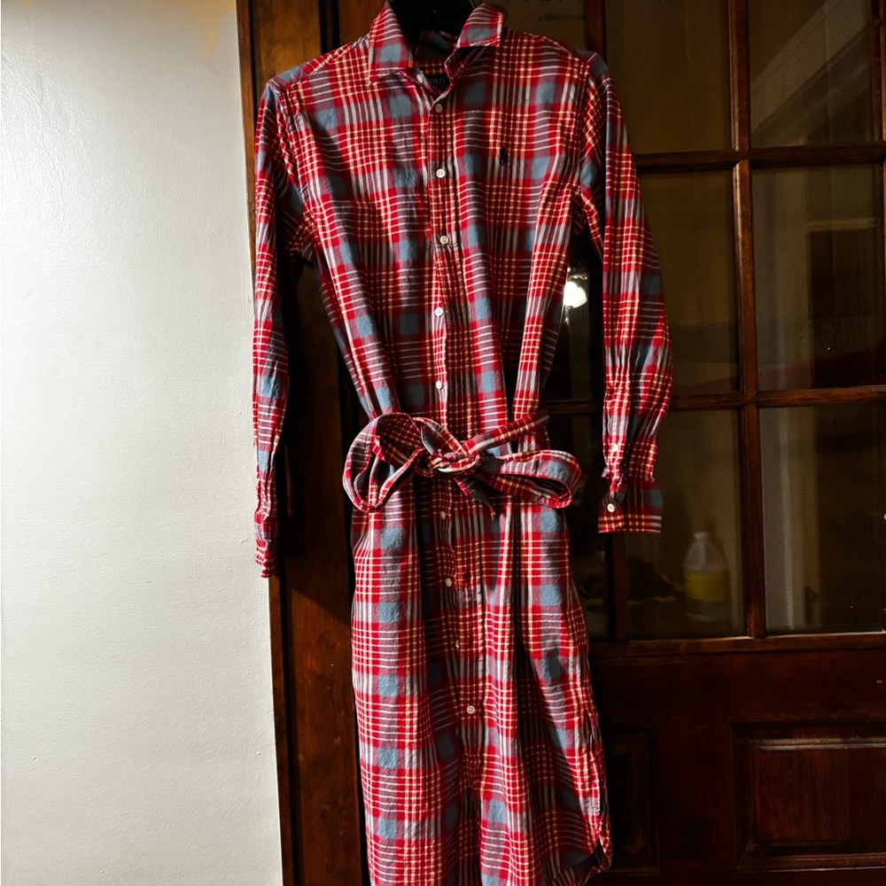 Polo Ralph Lauren Red & blue Checkered dress size 2